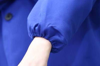 男女長款藍大褂工作服長袖藍色搬運服庫管工作服防塵服 勞保